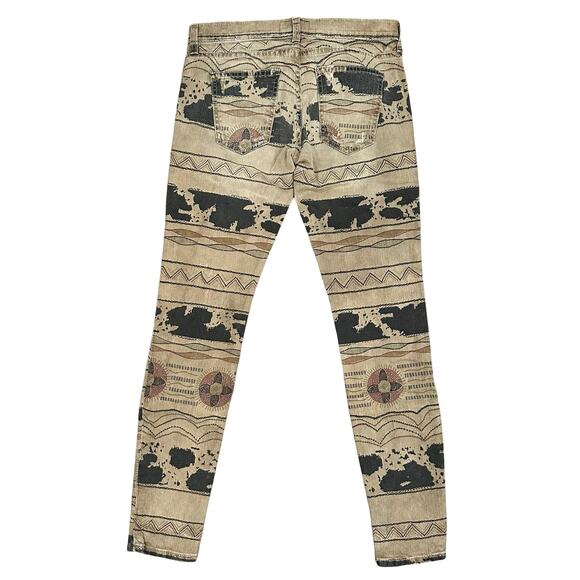 Current/Elliott The Ankle Skinny Vintage Tribal Destroy Jeans Size 26 NWT $218 - Picture 5 of 12